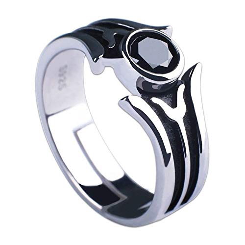 Up To 40% OFF Anime Kirito Cosplay Kirigaya Kazuto SAO 925 Silver Ring Adjustable Props New US Size #7 8 9 Gifts Limited Stock Anime Kirito Cosplay Kirigaya Kazuto SAO 925 Silver Ring Adjustable Props New US Size #7 8 9 Gifts