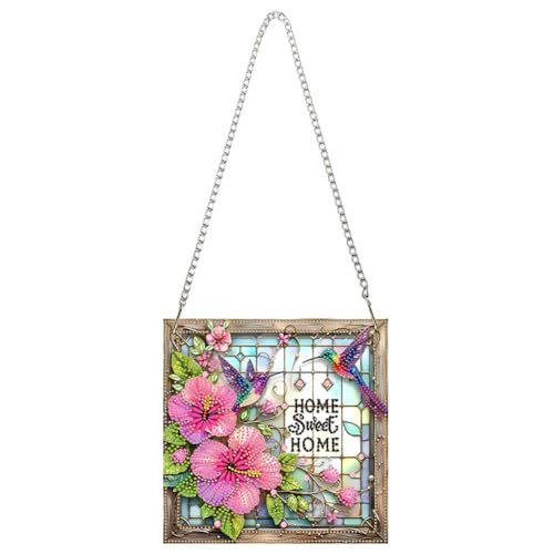 Décoration de fenêtre acrylique 5D Sweet Home pour embellir une vue triste ou un vis-à-vis