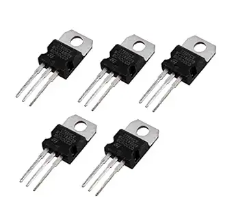 INVENTO 5Pcs L7806CV Linear Voltage Regulator, 7806, Fixed, Positive, 11V To 35V In, 6V And 1.5A Out, TO-220-3