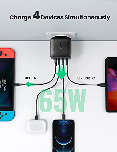 UGREEN USB Oplader 65W Power Delivery USB C Charger met GaN Technologie, 3 USB C en 1 USB A Wandoplader Compatibel met… - Image 5