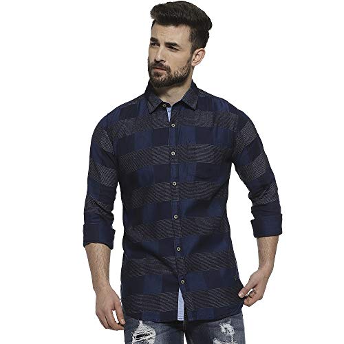 Image of Campus Sutra Men's Checkered Regular Fit Shirt