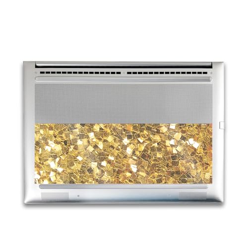 Image of Glossy Glitter Gaming Skin Compatible with HP Envy x360 16 inch (2023) - Gold Chips - Premium 3M Vinyl Protective Wrap Decal Cover - Easy to Apply | Crafted in The USA by MightySkins
