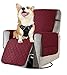 Produktbild XUXUBAOBAO Sesselschoner für Fernsehsessel Relaxsessel,1 Sitzer Relaxsessel mit Taschen Sesselauflage Sesselüberwurf, Wasserdicht Sesselschutz für Hunde Haustieren (Color : Wine Red, Size : Large)