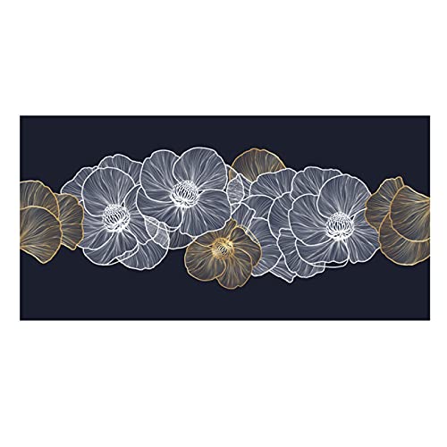 Impression fleurs abstraites toile de qualité supérieure pour décoration murale raffinée - 6