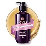 RYO Hair Strength Expert Care Shampoo For Normal&Dry Scalp, Moisturizing Dry Dead Skin Cells, Relieving Itchy and Smelly Scalp, Cleansing, Thickening and Growing For Thinning Hair, 13.53 Fl Oz.