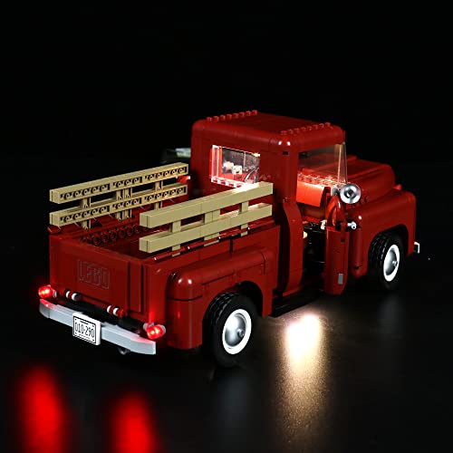 LMTIC Ferngesteuertes LED-Beleuchtungsset für Lego Pickup Truck 10290 Licht-Kit für Lego Vintage 1950er Pickup Truck… – Bild 6