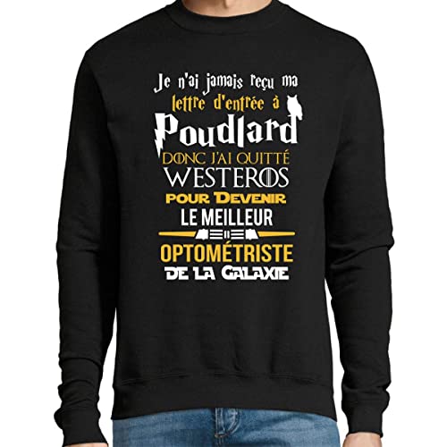 Sweat optométriste galaxie Planetee avec motif astronomie unique