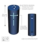 Ultimate Ears MEGABOOM 4 Portable Waterproof Bluetooth Speaker with Powerful 360-Degree Sound and Thundering Bass, Floating Speaker with 20-Hour Battery and 147ft (45m) Range - Blue - Image 5