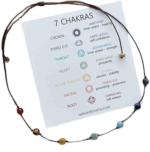 MADHAV CRYSTAL Seven Chakra Gem Stone Beads Women Yoga Stone Neacklace Balancing Necklace Reiki Healing Mediation (B0CLRQ12S8) Amazon Price History, Amazon Price Tracker
