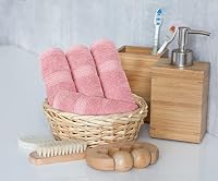 Utopia Towels 8-teiliges Premium-Handtuch-Set, 2 Badetücher, 2 Handtücher und 4 Waschlappen, 600 g/m², 100% ringgesponnene Baumwolle, Fitnessstudio, Hotel und Spa (Altrosa) – Ansicht 7