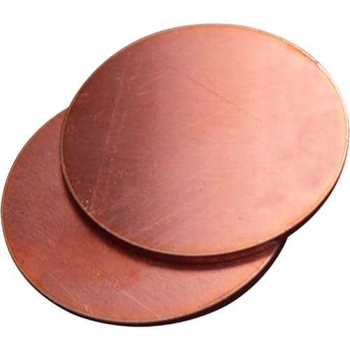 Disques en cuivre 2x150mm plaques rondes pour fraisage CNC et découpe DIY