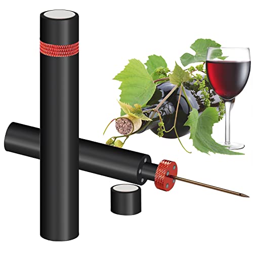 Abridor de vino | Abridor de botellas de vino con bomba de aire portátil de viaje | Sacacorchos de diseño ensamblable 7S de apertura rápida de botellas | para el hogar, el restaurante, la fiesta