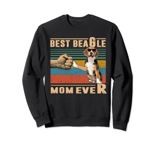 Vintage Best Dog Mom Ever Funny Puppy Beagle for Mothers Day Felpa