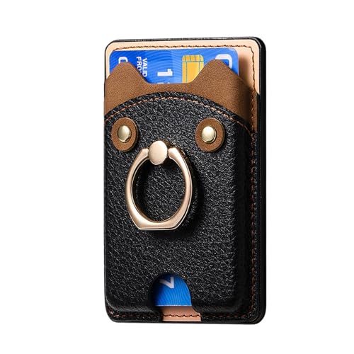 Adhesive Phone Card Holder with Foldable Stand & Anti-Slip Textured Design for Secure Smartphone Storage Adhesive Back Phone Car