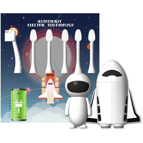 Cepillo De Dientes Eléctrico Astronauta Recargable Sónico Para Niños Cover