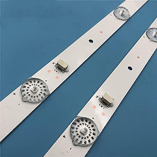 Close-up of LED components on a backlight strip