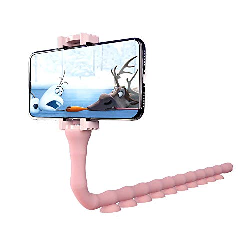 Omio Cartoon Cute Worm Lazy Cell Phone Holder Stand 360 Rotating Bendable Flexible Suction Cup Phone Mount Clamp Creative Lazy Bracket iPhone 12/ iPhone 11/XS Max/XR/X/11/8 & More
