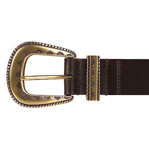 Image of Lucky Brand Women's Western Leather Belt | Classic | Fashion | Vintage | Buffalo Leather | Western-Inspired