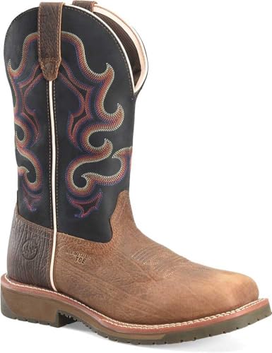 Double H Boots Men's 12 Inch Wide Square Dark Brown2