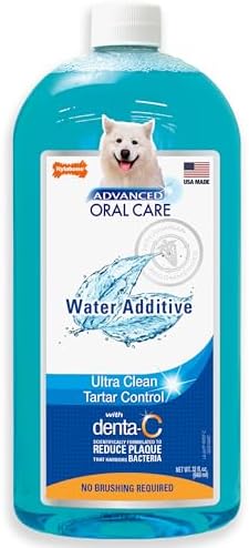 Nylabone Advanced Oral Care Pet Dental Water Additive, Liquid Tar...