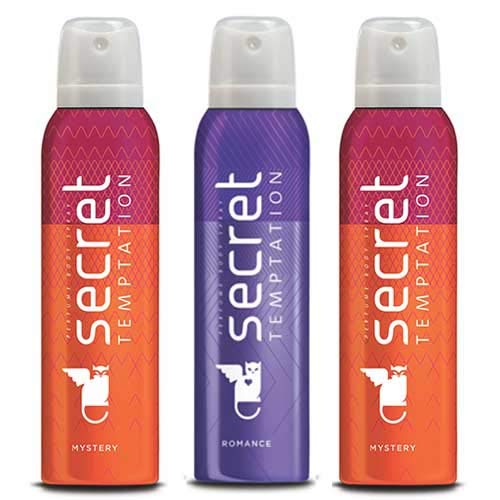 Secret Temptation 2 Mystery and 1 Romance Deodorant for Women (150 ml) - Pack of 3-picture-46