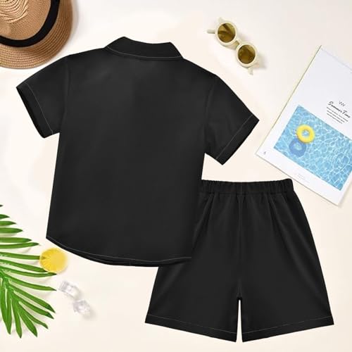 Image of visesunny Little Boys Short Sleeve T-Shirt Beach Shirts for kids children Casual Shorts Set Summer Clothes Outfits