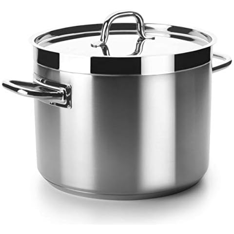 Lacor - 54131 - Olla Baja Con Tapa Chef Luxe 32 Cm Inox Cover