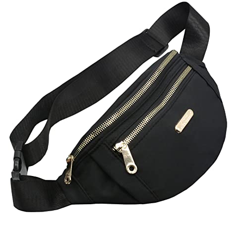 Dorras Fanny Packs Crossbody Bags For Women, Running Waist Packs Belt Bag With Adjustable Strap - Black #TOP2