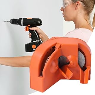 Jukeoiu Affilatrice per punte da trapano, portatile, con mole, multiuso, accessorio portatile per scalpello elettrico in acciaio