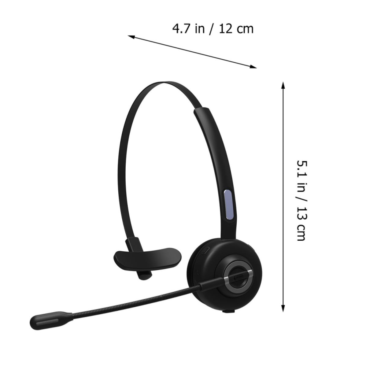 POPETPOP Auriculares Inalámbricos de Diadema Versión 5.0 para Música | Auriculares Inalámbricos para Pc, Conexión Estable, Diseño Ergonómico, Negro, 1 Juego