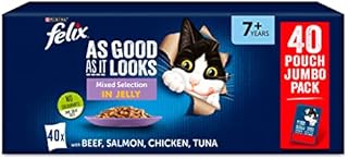 Felix As Good As It Looks Senior Cat Mixed Selection, 40 x 100 g