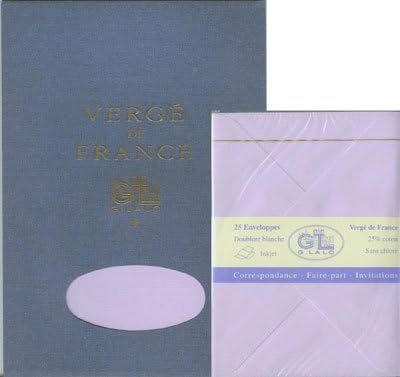 G Lalo Mauve Writing Paper with Envelopes