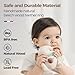 Evoceler 2 PCS Koala Rattles & Shaker Toys with Embroidered Details, Wooden Teething Ring Baby Toys, BPA-Free Sensory Toys for 0-3-6-12 Months, Squeaky Infant Toy, Ideal Baby Shower Boy Girl Gift