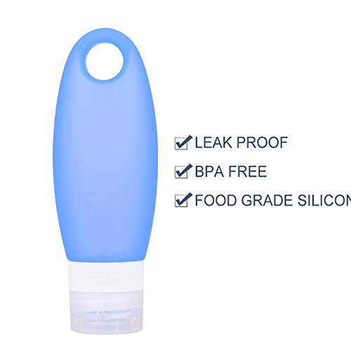 Fantasyday 3 Pack 3.3Oz Leakproof Silicone Travel Toiletries Bottle Set Waterproof Luggage Organizer - Tsa Carry On Approved Refillable Travel Bag Portable Container For Cosmetic Shampoo Lotion Liquid #TOP5