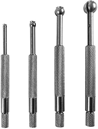 QWORK Small Hole Gauge Set Telescoping Full Round Bore Gauge, 4 pcs