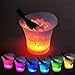 Japard LED 5L Ice Bucket Serving Tray, Light up Ice Basket - Large Capacity, Lightweight, 7 Colors Illuminating for Home Party, Bar, Nightclub, Champagne Wine Bottle, Battery Powered