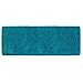 mDesign Soft Microfiber Polyester Non-Slip Extra-Long Spa Mat/Runner, Plush Water Absorbent Accent Rug for Bathroom Vanity, Bathtub/Shower, Machine Washable - 60" x 21" - Heather Deep Teal