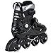Powerslide Khaan Junior NXT Black Adjustable Inline Skates Fitness Urban Hockey Girls Boys