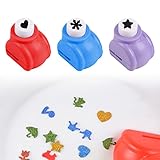 Motivstanzer Set, Papierstanzer, Papier Ausstanzer, Motivstanzer Mini Craft, Motivstanzer, Stanzwerkzeug, Motivstanzer Einhorn, für Kinder DIY Scrapbook Fotoalbum Handwerk, 3 Stück, Farbe zufällig