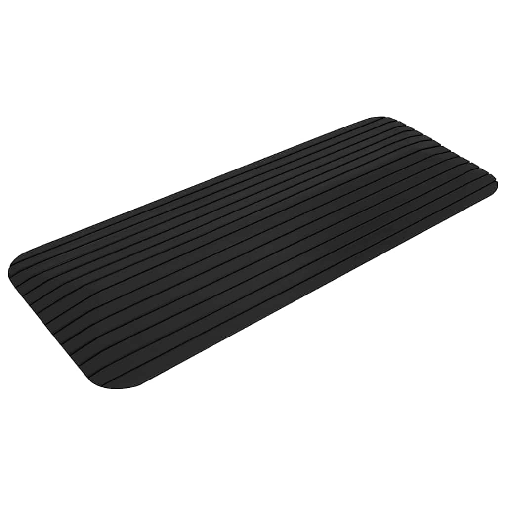 Rampas de umbral de goma con superficie antideslizante para silla de ruedas, scooter, andador, entrada, aparcamiento, construcción, seguridad, 2 unidades, 110 x 21 x 2,5 cm