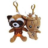 2 unids/Set Guardianes Galaxia Mapache Anime Juguetes de Peluche 12 cm