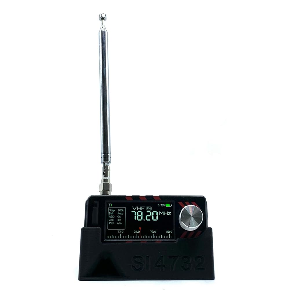 Support pour Radio Mini SI4732 - Guide Sonore Intégré, Matériau Imprimé 3D