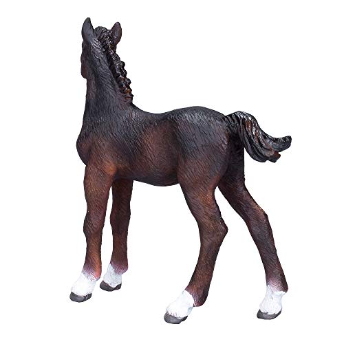 Mojo Hanoverian Foal Bay Realistic Equestrian Horse Club Hand Painted Toy Figurine #TOP3