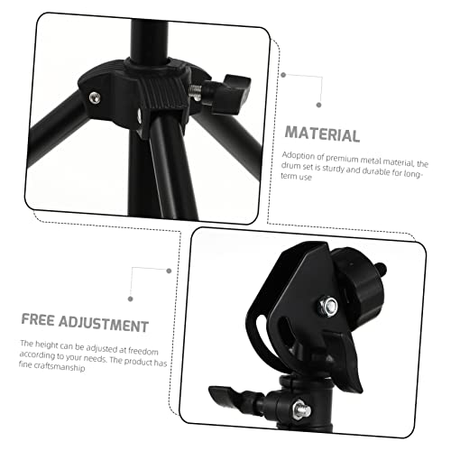 Support batterie entraînement métal réglable accessoire percussion avec tapis - 6