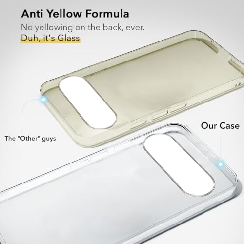 Image of Jkobi Lifetime Anti-Yellow Clear Back Cover Case for Google Pixel 10 (Sleek Hard Crystal | Shockproof and Camera Protection)