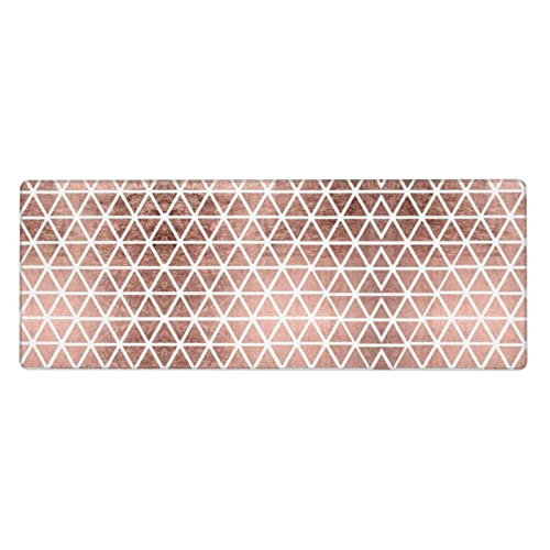 Tapis de souris de jeu grand format or rose aux finitions soignées