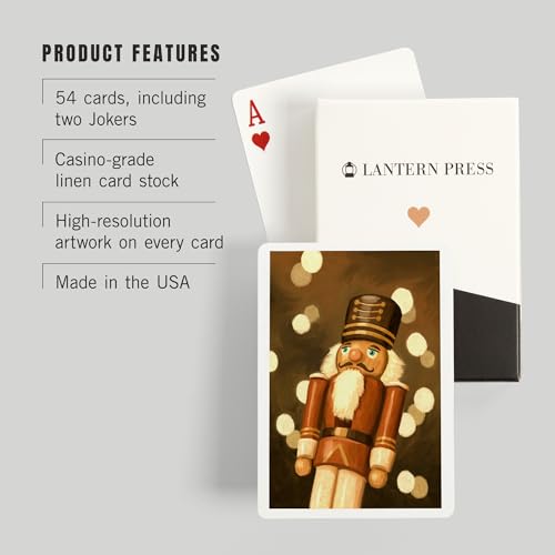 Lantern Press Nutcracker, naipes de póker 52 cartas miniatura 3
