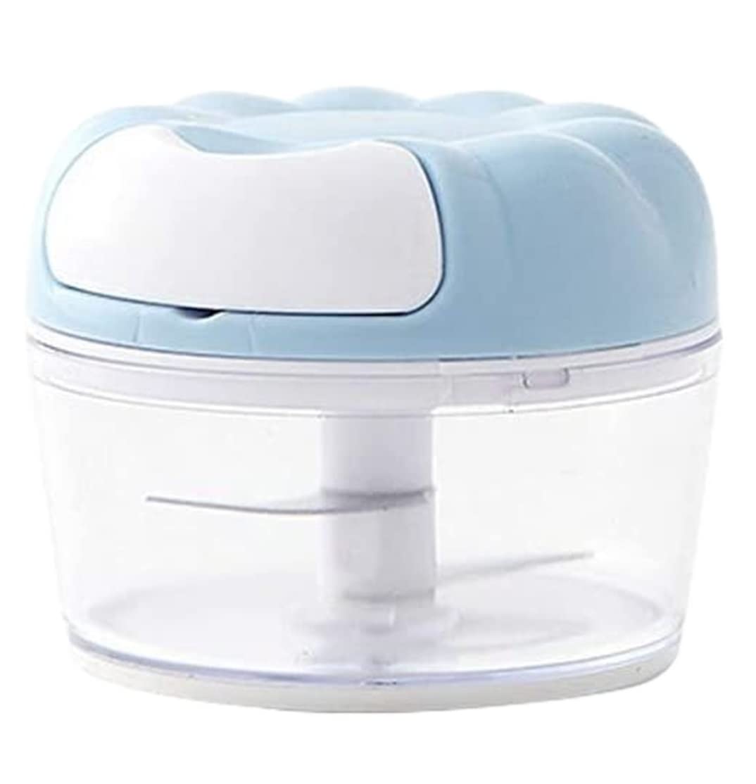 Wyciskarka do Czosnku, Imbiru Blender Ręczny Procesor Tłuczek Do Czosnku Kuchenna Maszyna Mielenia Praktyczny Pomocnik(Blue)