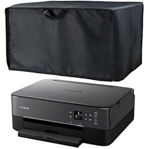 Printer Dust Cover for HP /Epson/Canon/Brother Wireless Printers, 16x12x8 Inch Universal Case Protector for Printers, 600D Waterproof Black Printer Covers