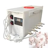 DzkZen MáQuina AutomáTica Inteligente De Temperatura Constante para Lechones, Que Simula El Sonido De Una Cerda, para Que Varios Lechones Coman Al Mismo Tiempo 10Nipples